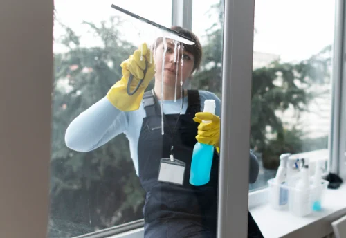 Nettoyage de vitres intérieures et extérieures au Buret